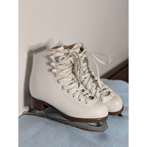 Jackson Glacier 120 White Figure Ice Skates Youth Size 12 Beginner Recreational - Picture 3 of 10